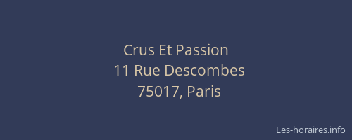 Crus Et Passion