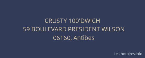 CRUSTY 100'DWICH