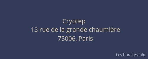 Cryotep