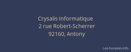 Crysalis Informatique
