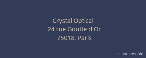 Crystal Optical