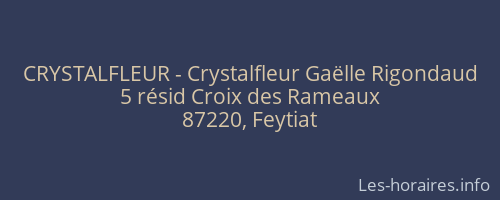 CRYSTALFLEUR - Crystalfleur Gaëlle Rigondaud