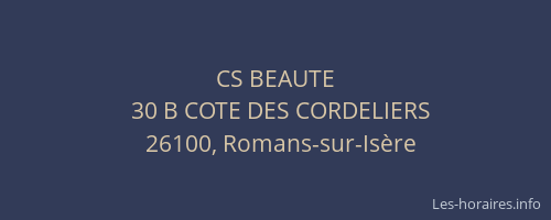 CS BEAUTE