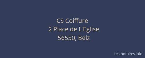 CS Coiffure