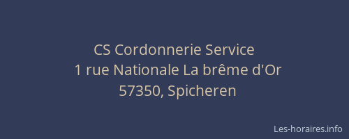 CS Cordonnerie Service