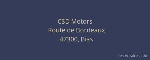 CSD Motors