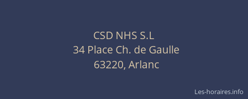 CSD NHS S.L