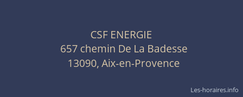 CSF ENERGIE