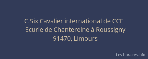 C.Six Cavalier international de CCE