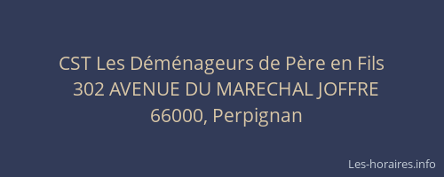 CST Les Déménageurs de Père en Fils