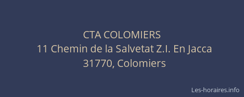 CTA COLOMIERS