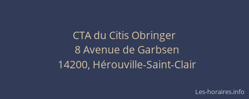 CTA du Citis Obringer