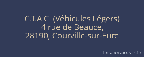 C.T.A.C. (Véhicules Légers)