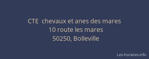 CTE  chevaux et anes des mares