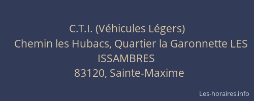 C.T.I. (Véhicules Légers)