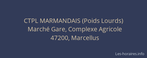 CTPL MARMANDAIS (Poids Lourds)