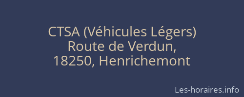 CTSA (Véhicules Légers)