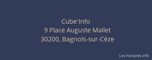 Cube'Info