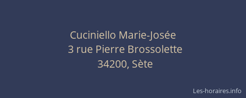 Cuciniello Marie-Josée