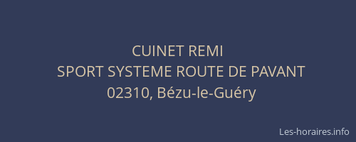 CUINET REMI