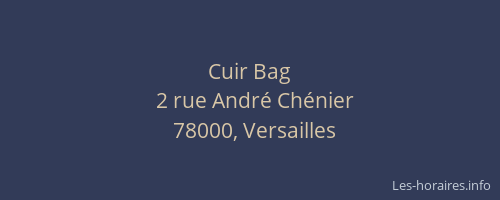 Cuir Bag