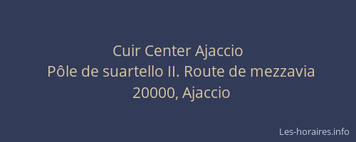 Cuir Center Ajaccio