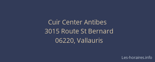 Cuir Center Antibes