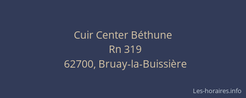 Cuir Center Béthune
