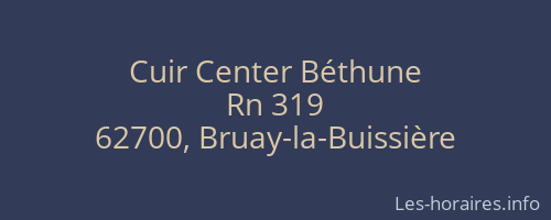Cuir Center Béthune