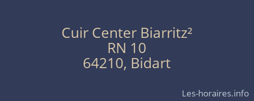 Cuir Center Biarritz²