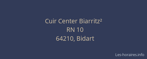 Cuir Center Biarritz²