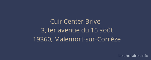Cuir Center Brive