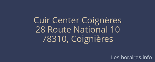 Cuir Center Coignères