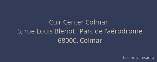 Cuir Center Colmar
