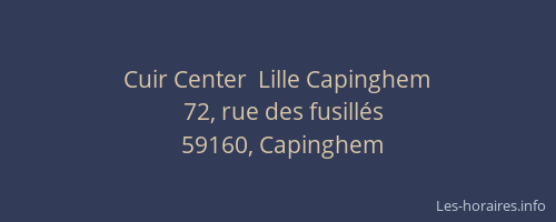 Cuir Center  Lille Capinghem