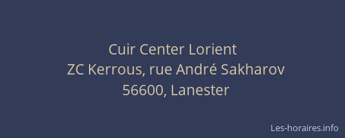 Cuir Center Lorient