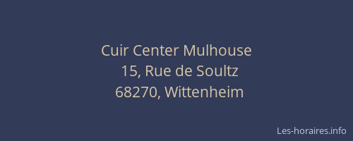 Cuir Center Mulhouse