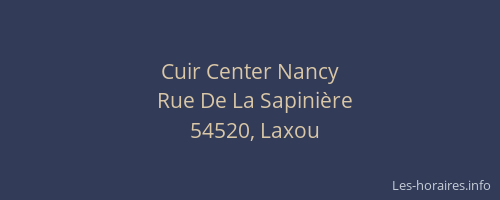 Cuir Center Nancy