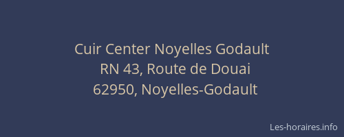 Cuir Center Noyelles Godault