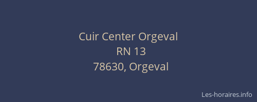 Cuir Center Orgeval