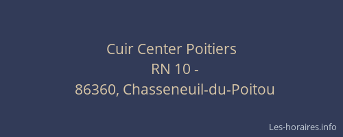 Cuir Center Poitiers