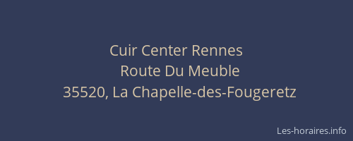 Cuir Center Rennes