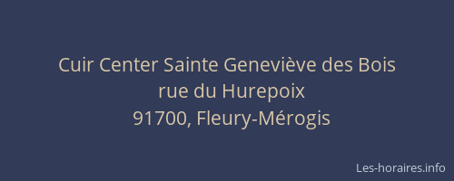 Cuir Center Sainte Geneviève des Bois