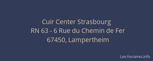 Cuir Center Strasbourg