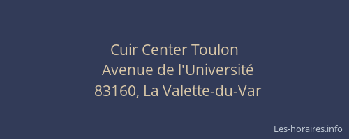Cuir Center Toulon