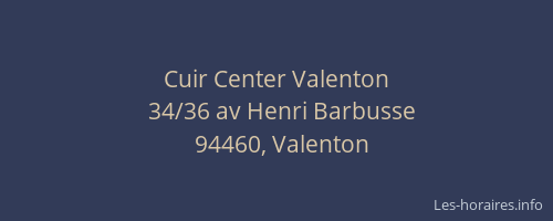 Cuir Center Valenton