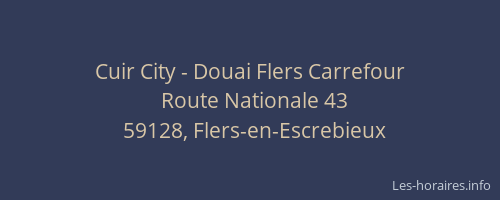 Cuir City - Douai Flers Carrefour
