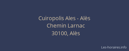 Cuiropolis Ales - Al&egrave;s