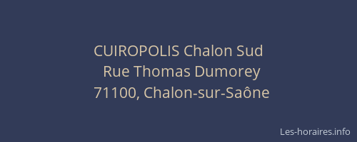 CUIROPOLIS Chalon Sud