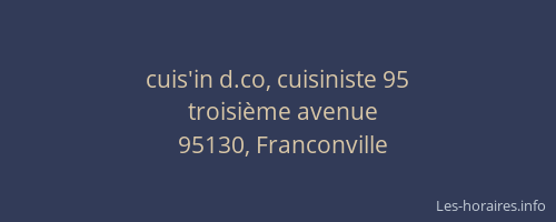 cuis'in d.co, cuisiniste 95